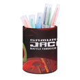 thumbnail image 1 of Samurai Jack-theme Cylinder Pen Holder Pencil Organizer with Flannel Lining PVC Leather Material Cardboard Base for study work 10*8CM, 1 of 6