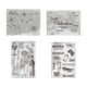 thumbnail image 2 of 4 Hojas de Sellos Transparentes Sellos Transparentes para álbumes de Recortes para Hacer Manualidades para Hacer álbumes de Recortes Manualidades para álbumes de Fotos Adornos, 2 of 8