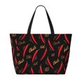 thumbnail image 2 of Fotbe Hot Chili Bolsa de Viaje para Playa - Resistente al Agua, Bolsa Tote de Gran Capacidad y Ligera con 7 Bolsillos para Mujeres y Hombres, 2 of 7