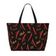 thumbnail image 2 of Easygdp Hot Chili Bolsa de Viaje de Playa de Gran Capacidad, Bolsa Tote Perfecta para la Playa, Escapadas de Fin de Semana y Viajes, 2 of 7