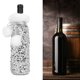 thumbnail image 4 of Fundas para botellas de vino navideñas Soporte para botellas de vino con bolsas de piel sintética para decoraciones de fiesta navideña, 4 of 5