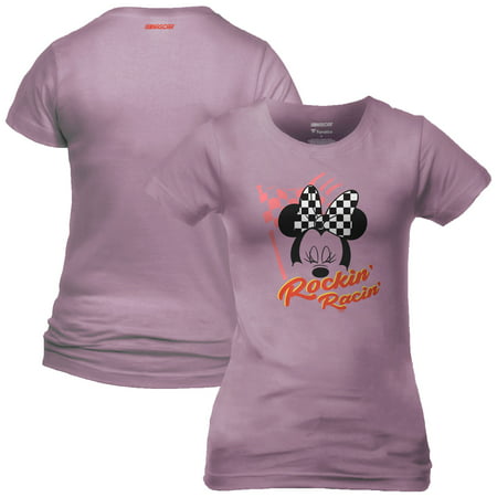 NASCAR Fanatics Branded Girls Youth Minnie Rockin' Racin' T-Shirt - Purple