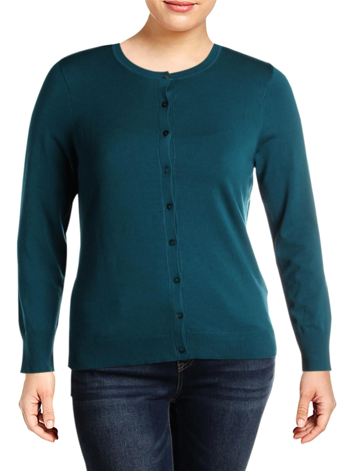August Silk Womens Silk Blend Button Front Cardigan Sweater - Walmart.com
