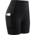 thumbnail image 7 of Cadmus High Waist Yoga Shorts for Women Workout Running Shorts Naked Feeling Biker Shorts Tummy Control Deep Pockets, Black, M, 7 of 7
