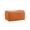 Orange, variant on Green Teddy Fabric Ottoman - 33.07 in L x 24.80 in W x 18.50 in H for Living Room