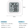 thumbnail image 3 of Hygrometer For Home And Office, Digital Indoor Thermometer With Emotion Icon Indicators For Comfort Conditions, Made Of Safe Environmental Protection Material Without Peculiar, 3 of 5