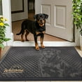 thumbnail image 2 of PABUBE Outdoor Doormat,Rottweiler Welcome Mat, Heavy Duty Durable Doormat Outdoor Entrance, Non-Slip Dirt & Mud Trapper Outdoor Mat for Front Doors, 2 of 10