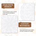 thumbnail image 3 of Uxcell 4 Pack Crochet Doilies, 10 Inch Handmade Crochet Table Placemats Round Lace Doilies Star Pattern Cotton Coaster for Wedding Party Decoration, White, 3 of 6