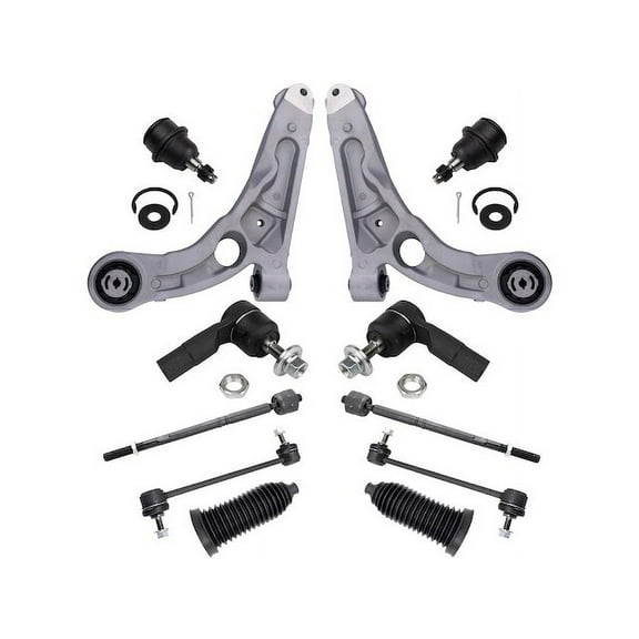 Front Control Arm Ball Joint Tie Rod and Sway Bar Link Kit 12 Piece - Compatible with 2014 - 2018 Jeep Cherokee AWD 2015 2016 2017