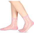 thumbnail image 5 of PTSPLLMY Sox Womens Girls Sheer Socks Mesh Lace Crew Socks Transparent See Through Ultra Thin Silk Nylon Dress Socks, 5 of 8