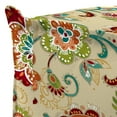 thumbnail image 4 of Jordan Manufacturing 20" x 20" Fanfare Sonoma Multicolor Floral Square Outdoor Pouf Ottoman with Flange, 4 of 10
