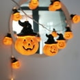 thumbnail image 4 of Guirlande Lumineuse LED Citrouille Halloween Décoration Extérieure Cour Colorée Années Imperméable Basse Tension Alimentation Décoration de Fête Lampe /6m Optionnelle, 4 of 6