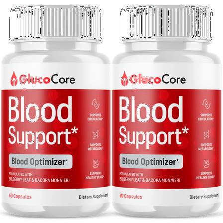 GlucoCore Blood Support Pills Advanced Formula Vitamin Supplement Gluco Core 120 Capsules