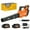 Orange, variant on Leaf Blower, 3 Speed Adjustment Electric Cordless Leaf Blower with 2 x 4.0Ah Batteries, Charger, Shoulder Strap, 580CFM/160MPH, Ideal for Patio Cleaning, Lawn Care, Blowing Leaves, Orange