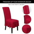 thumbnail image 5 of Visland Dining Chair Covers with Skirt, Universal Easy Fitted Dining Chair Slipcovers High Stretch for Home Ceremony Banquet Wedding Party, 5 of 7
