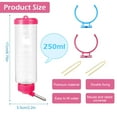 thumbnail image 3 of Toystoory 2 unids/set botella para beber de Animal PEQUEÑO a prueba de fugas duradera y fácil de embotellar para animales pequeños azul y rosa rojo, 3 of 3