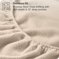 thumbnail image 5 of Bare Home Cozy Fleece Fitted Sheet - Extra Plush Polar Fleece - Deep Pocket Bed Sheet - Queen, Sand, 5 of 5