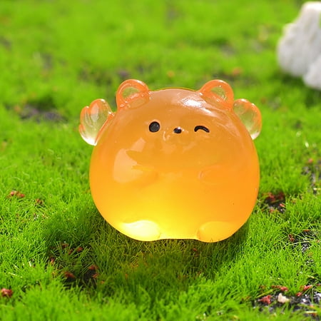 

Clearance Sale Micro View Angel Animal Gardening Night Light Small Ornament Transparent Winged Pig Duckling Resin Accessories
