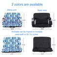 thumbnail image 3 of PRINIC Wave Design Foldable Stadium Seat for Bleachers with Back Support and Cushion, Sport Chair Reclines, Extra Wide, Perfect for Bleachers Lawns and Backyards Easy to Carry( 2 Pcs Per Set), 3 of 5