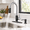 Black&Chrome-with Soap Dispenser, variant on Black&Brushed with Soap Dispenser Stainless Steel Kitchen Faucet Set