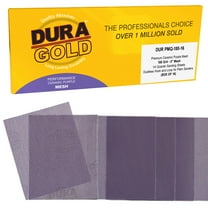 Dura-Gold Premium 180 Grit 1/4 Sheet Size Purple Ceramic Mesh Sandpaper, Box of 16 - 4.5" x 5.5" Dustless Hook & Loop Backing, Palm Sanders, Sanding Blocks - Long-Lasting Fast Cut - Woodworking, Auto