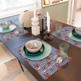 thumbnail image 6 of Placemats Set Of 4 / 6, Starfish Navy Blue Stripe Placemats For Dining Table Indoor/Outdoors Heat Resistant Washable Placemats 18" X 12", 6 of 8