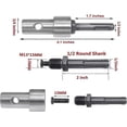 thumbnail image 4 of SPARIK ENJOY Garden Auger Drill Adapter, SDS Plus to 1/2-Inch(M13 x 15mm) Thread Keyless Drill Chuck Adapter Round Shank for Impact Driver,Drive Hamme, 4 of 4