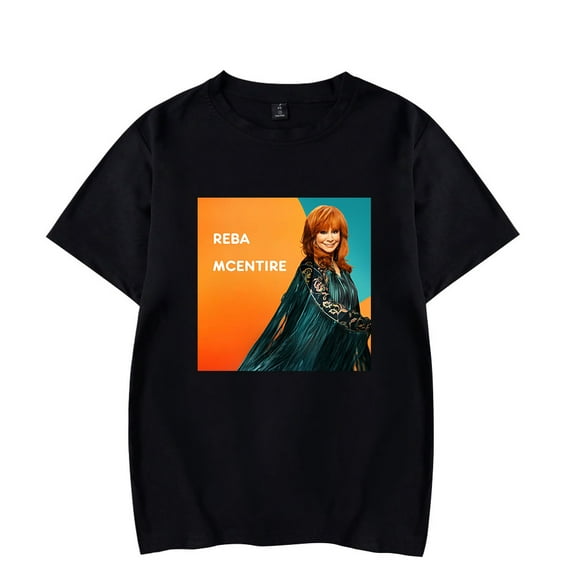 Reba Mcentire Merch T-shirt Women's men's retro casual summer round neck short sleeved T-shirt