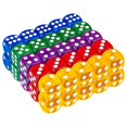 thumbnail image 1 of 50pack 14mm Translucent&solid 6-sided Game Dice For Board Games,activity,casino Theme,teaching Math--HAPDEN, 1 of 3