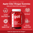 thumbnail image 4 of (3 pack) Goli Nutrition Apple Cider Vinegar Vegan Gummies, 60 Count, 4 of 8