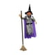 thumbnail image 3 of Colgante de Halloween,Bruja animada colgante con ojos rojos parpadeantes,Bruja parlante animada colgante de Halloween,Decoración de Halloween: Bruja parlante simulada,Accesorio de casa, 3 of 9