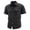 A01-Black, variant on Work Shirts for Men Utility Short Sleeve Button-Down Shirt with Multiple Pockets Breathable Quick Dry Outdoor Cargo Tops for Camping Fishing Hiking Army Green,M