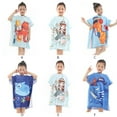 thumbnail image 4 of BULLPIANO Toddler Kids Baby Girls Boys Beach Towel with Hood Swim Cover Up Bath Towel Surf Poncho Beach Cover Ups, 4 of 5