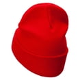thumbnail image 2 of Baller Embroidered 12 Inch Long Knitted Beanie - Red OSFM, 2 of 5