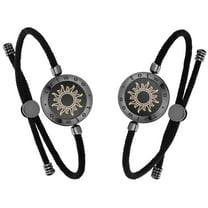 TOTWOO Long Distance Touch Bracelets for Couples, Vibration & Light up for Love Couples Bracelets | Long Distance Relationship Gifts for Girlfriend