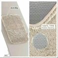 thumbnail image 5 of Alfombra de baño absorbente, alfombra de ducha antideslizante extragruesa para baño, alfombra de chenilla lavable a máquina (beige, 40x60cm), 5 of 5