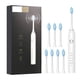 thumbnail image 2 of Cepillo de dientes eléctrico para adultos | 8 cabezales de cepillo de repuesto | 5 modos de limpieza | 42000 VPM | USB recargable | Batería de larga duración | Resistente al agua IP65 | Cerdas, 2 of 8