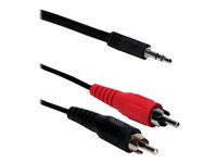 QVS 3ft 3.5mm Mini-Stereo Male to Dual-RCA Male Speaker Cable - image 3 of 7