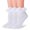 White, variant on TZYDMN Women Ruffle Socks,Lace Ankle Frilly Comfortable Princess Socks with Bow, 3 Pairs