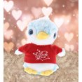 thumbnail image 4 of DolliBu I LOVE YOU Plush Blue Penguin– Cute Stuffed Animal with Red Shirt for Valentine, Anniversary, Romantic Date, Boyfriend, or Girlfriend Gift – 6 Inches, 4 of 6