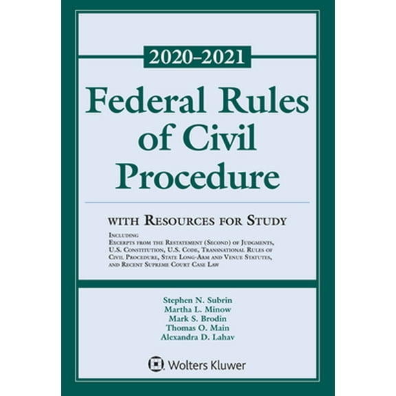 Pre-Owned Federal Rules of Civil Procedure with Resources for Study: 2020-2021 Statutory Supplement (Paperback) 1543820476 9781543820478