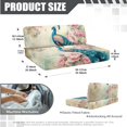 thumbnail image 3 of ZUXONGSY Peacock Peony Print RV Dinette Cushion Covers 4 Pcs Comfortable Camper Cushion Slipcover Stretchable Loveseat Sofa Chair Cover Furniture Protector for RV Camper Car Bench, 3 of 8