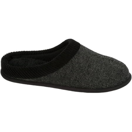 DF by Dearfoams Men's Herringbone Clog Slipper