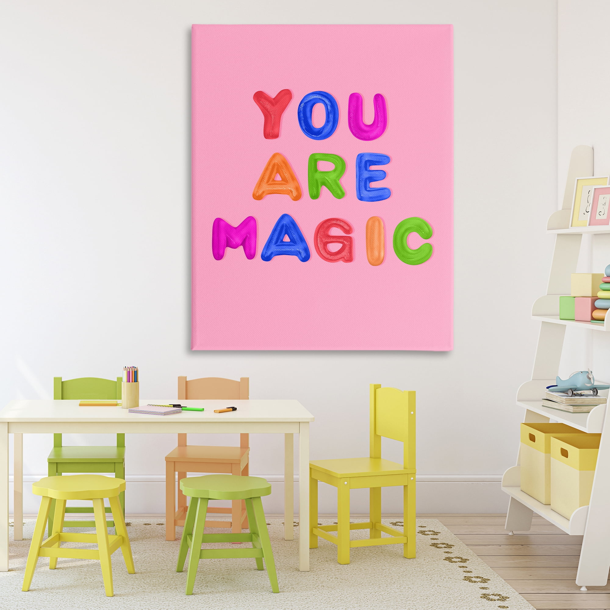 Stupell Industries You are Magic Gummies over Pink Canvas Wall Art, design by LISH Creative