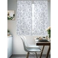 thumbnail image 4 of Light Blue Dandelion Sheer Curtains 72 Inch Length 2 Panels Set, Spring Flowers Modern Minimalist Voile Window Treatment Rod Pocket Curtains Sheers Drapes for Bedroom/Living Room/Kitchen 52"x72"x2, 4 of 7