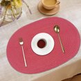 thumbnail image 1 of TIMIFIS Woven Placemats Solid Color Placemats Insulation Mats Table Decoration Mats Suitable for Families Dinner Parties Easy to Clean Foldable Kitchen Gadgets, 1 of 6