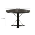thumbnail image 4 of Round Dining Table with Pedestal Base Antique Black, 4 of 4