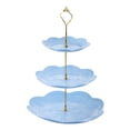 thumbnail image 1 of European Embossed 3 Tier Cake Stand Multifunctional Dessert & Display Rack For Home Party Afternoon Tea, 1 of 4