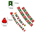 thumbnail image 2 of 2 piezas de pancartas navideñas con temática navideña, decoración para fiestas, banderines navideños decorativos, 2 of 5