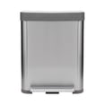 thumbnail image 1 of Bote De Basura De Acero Inoxidable Home Styles 50 L Plateado, 1 of 9